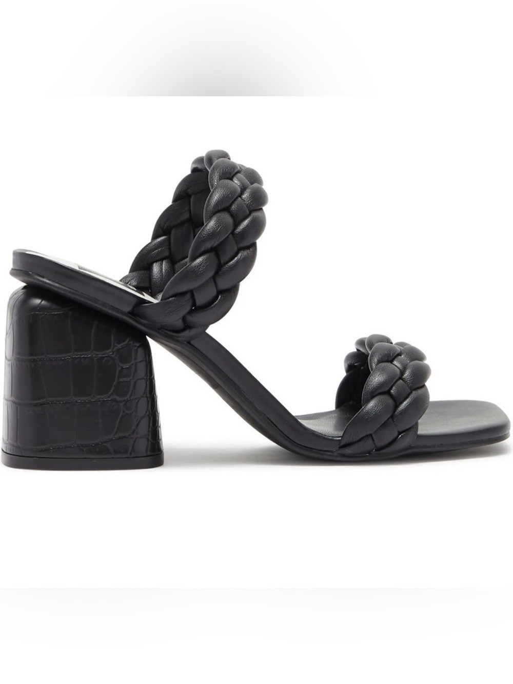 Dolce Vita Paily Black Stella Braided Slip-on Sandals - Picture 1 of 10